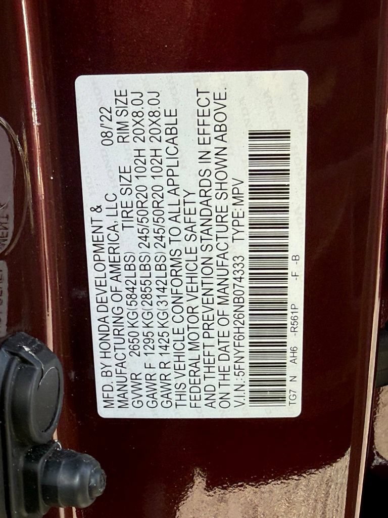 Used 2022 Honda Pilot Special Edition image 10