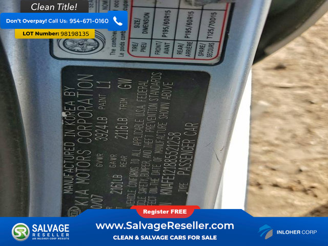 Used 2008 Kia Spectra EX image 16