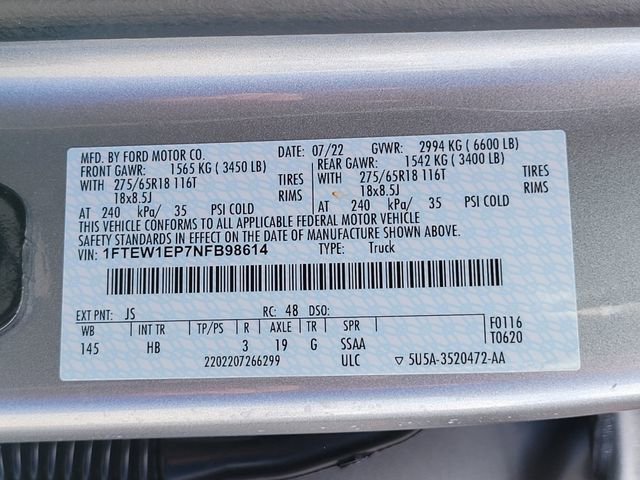 Certified 2022 Ford F150 Lariat image 18