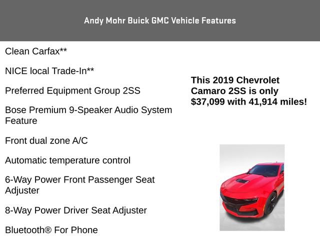 Used 2019 Chevrolet Camaro SS RWD image 4