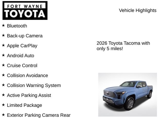 New 2026 Toyota Tacoma Limited AWD/4WD image 8