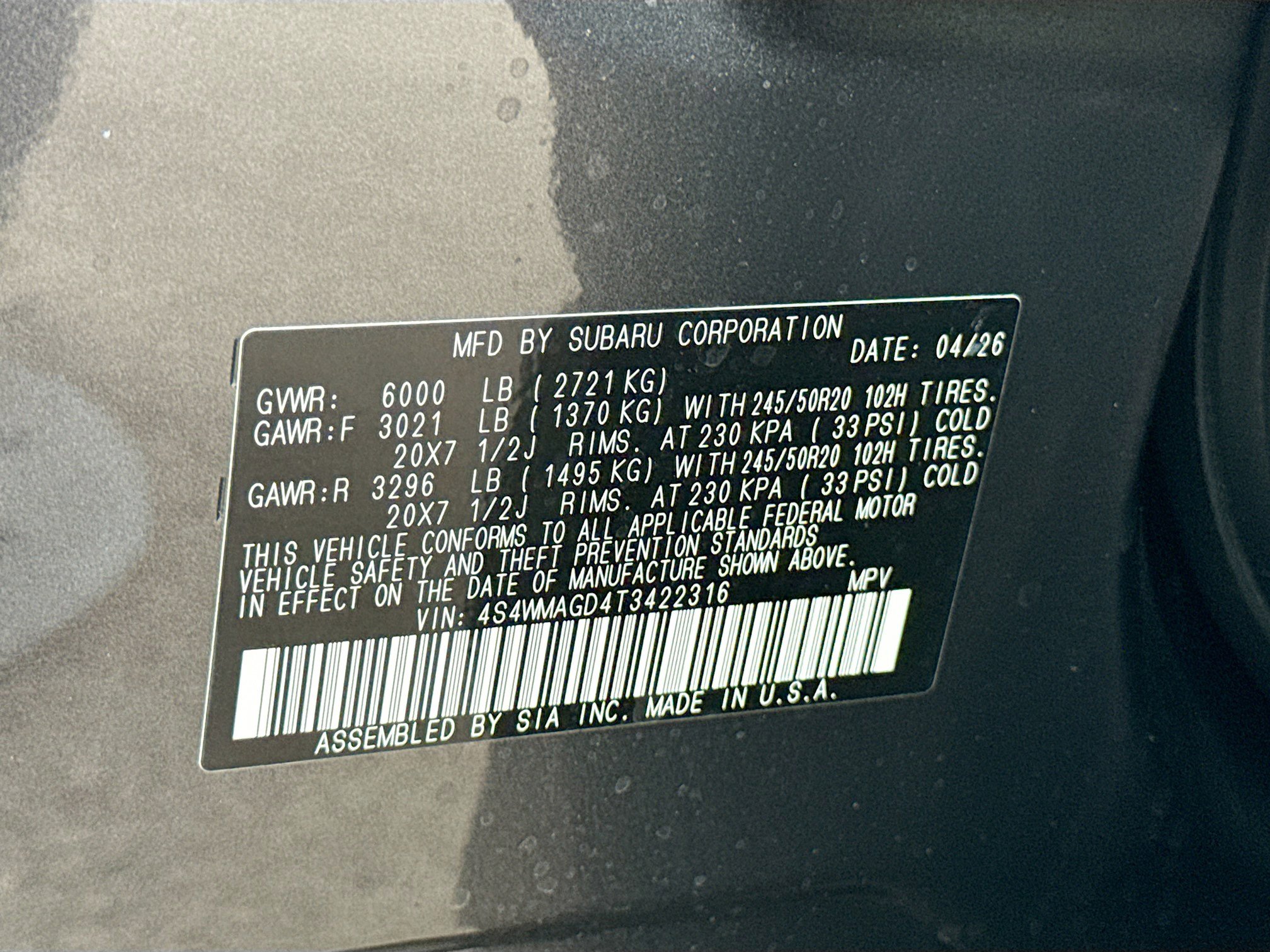 New 2026 Subaru Ascent Limited AWD/4WD image 43