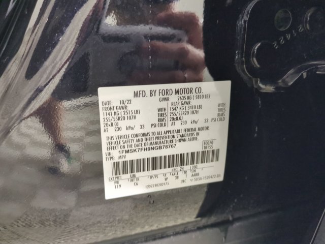 Used 2022 Ford Explorer Limited w/ Equipment Group 301A RWD image 42