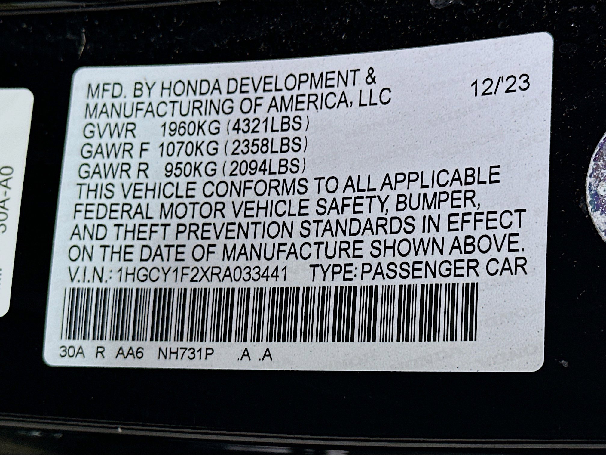 Used 2024 Honda Accord LX image 12
