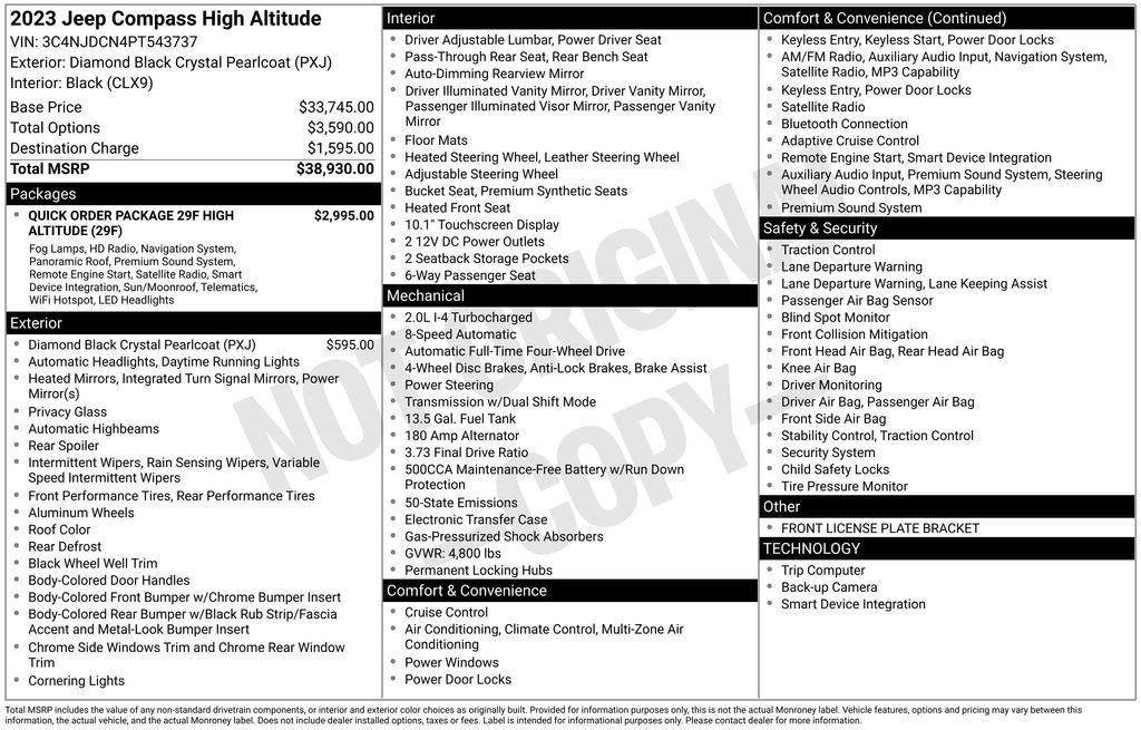 Used 2023 Jeep Compass High Altitude image 5