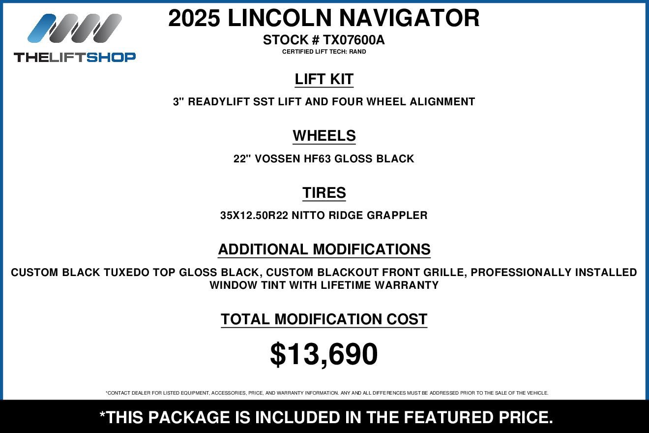 Used 2025 Lincoln Navigator Black Label AWD/4WD image 2