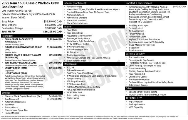 Used 2022 RAM 1500 Classic Warlock AWD/4WD image 17