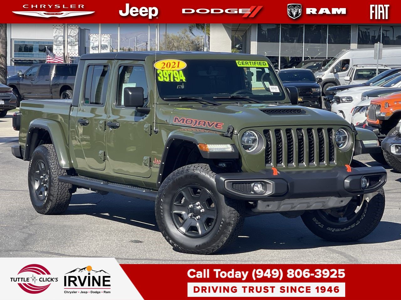 Certified 2021 Jeep Gladiator Mojave