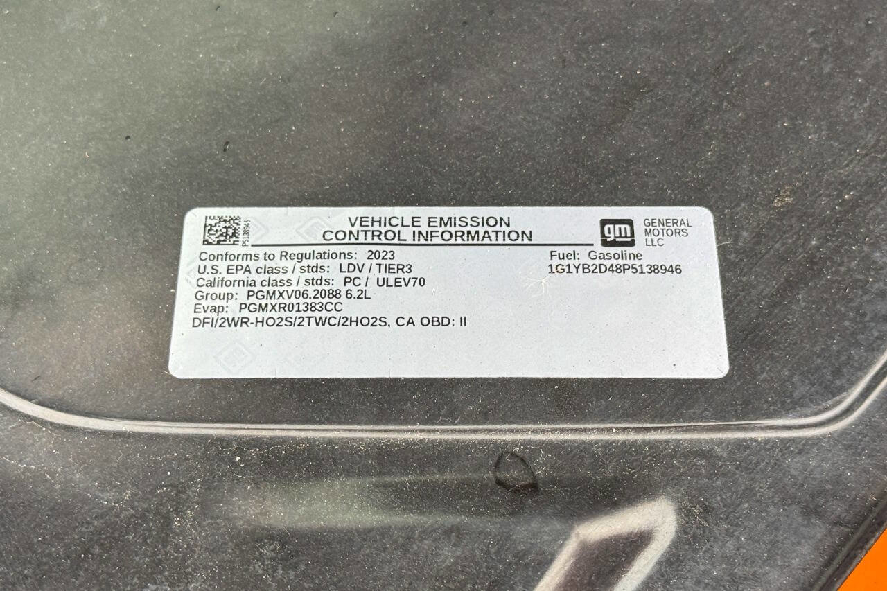 Used 2023 Chevrolet Corvette Stingray Preferred Cpe w/ Z51 Performance Package RWD image 21