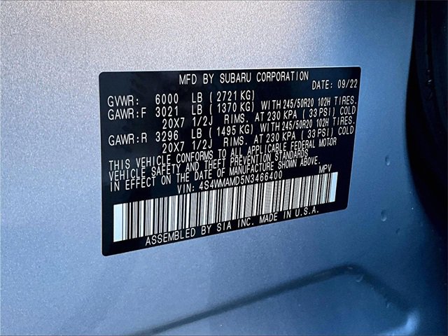 Used 2022 Subaru Ascent Limited image 34