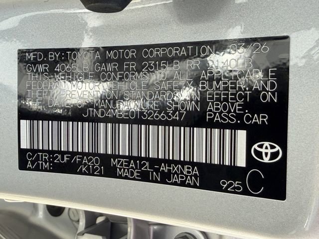 New 2026 Toyota Corolla SE FWD image 26