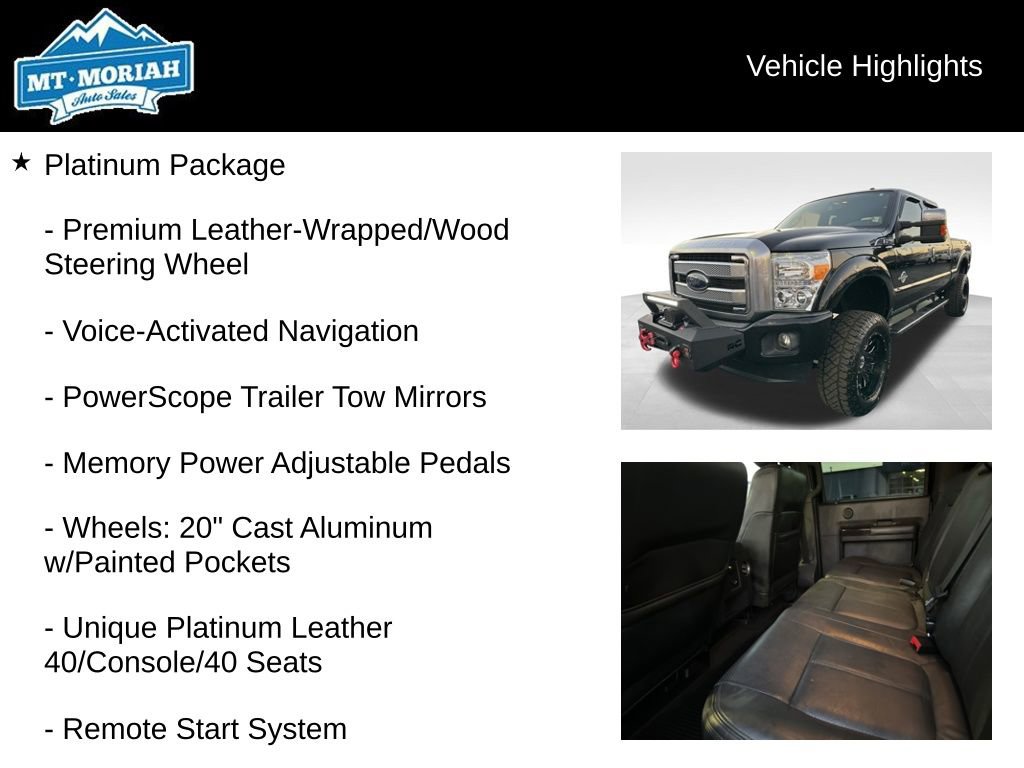 Used 2016 Ford F250 Platinum w/ FX4 Off-Road Package image 8