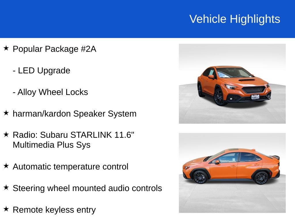 Used 2024 Subaru WRX Premium w/ Popular Package #2A image 22