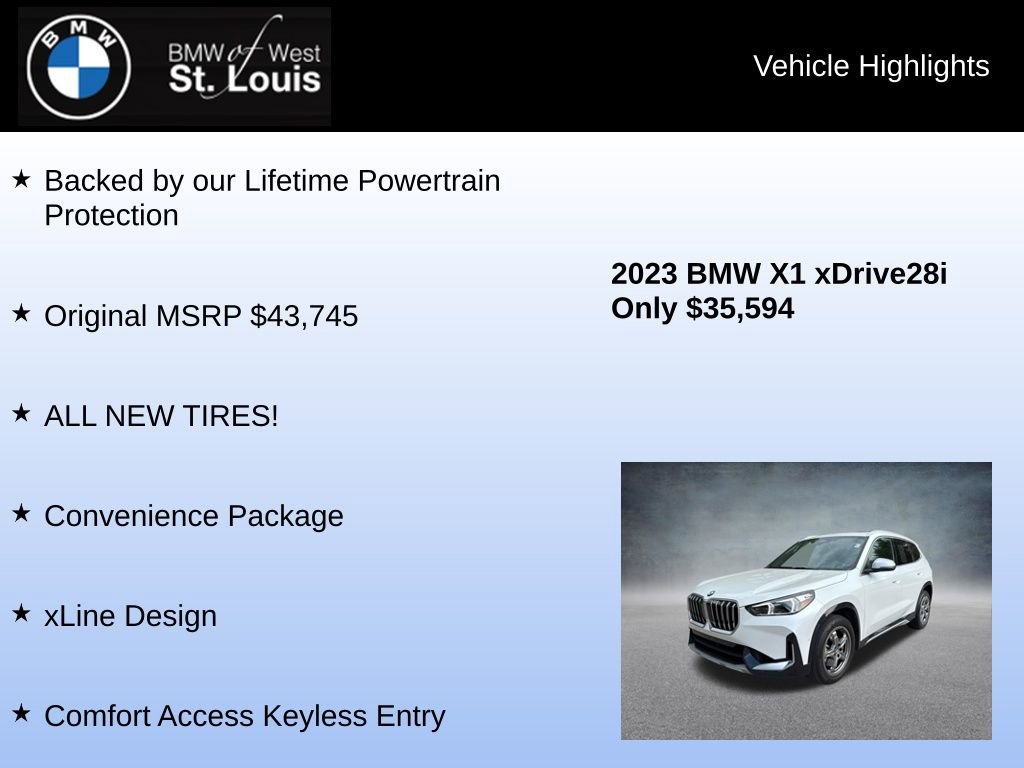 Used 2023 BMW X1 xDrive28i w/ Convenience Package AWD/4WD image 7
