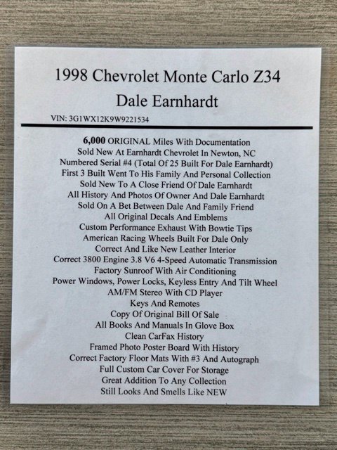 Used 1998 Chevrolet Monte Carlo Z34 FWD image 28