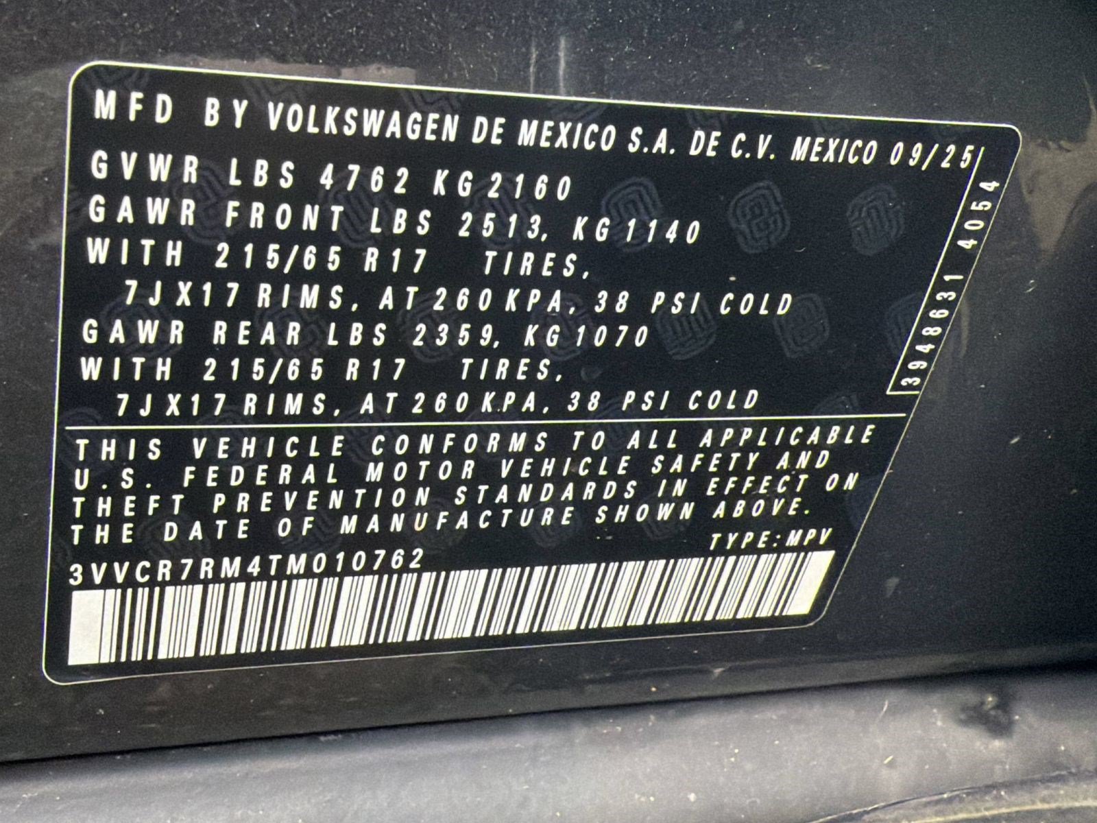 Certified 2026 Volkswagen Tiguan S FWD image 25