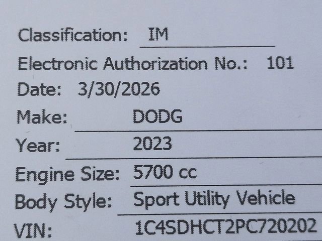 Certified 2023 Dodge Durango R/T w/ Blacktop Package RWD image 37