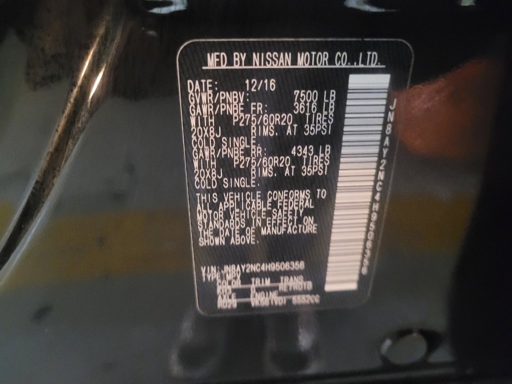 Used 2017 Nissan Armada SL w/ Moonroof Package AWD/4WD image 33