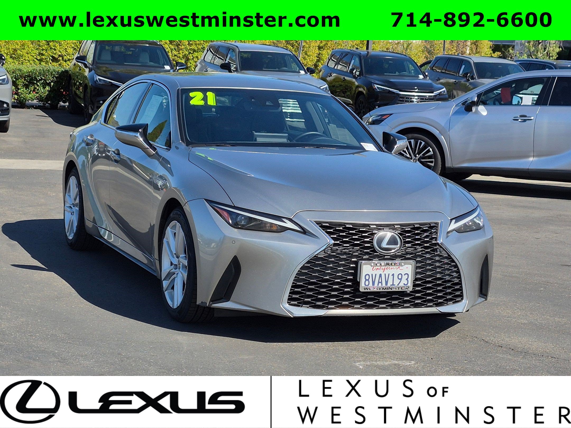 Used 2021 Lexus IS 300 w/ Comfort Package RWD image 3