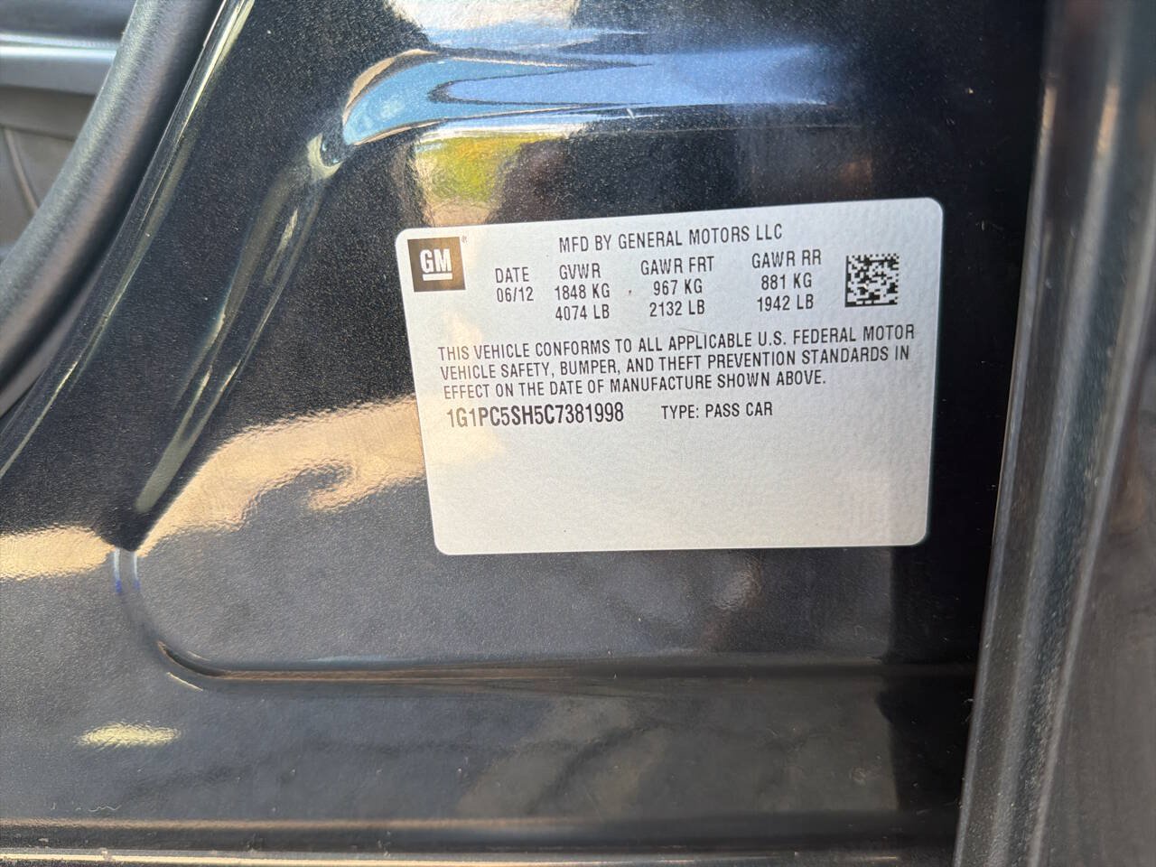 Used 2012 Chevrolet Cruze LS w/ Connectivity Package FWD image 33