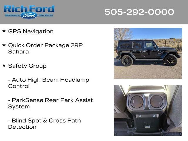 Used 2024 Jeep Wrangler Unlimited Sahara w/ Technology Group image 11