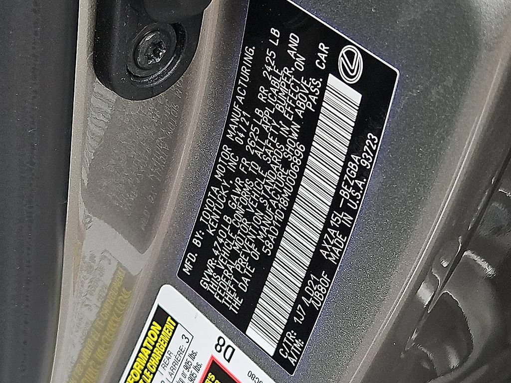 Used 2021 Lexus ES 250 w/ Premium Package AWD/4WD image 24