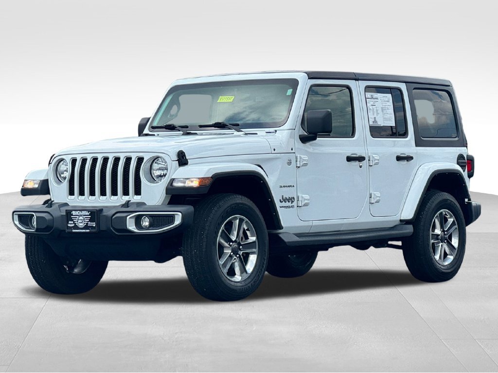 Used 2021 Jeep Wrangler Unlimited Sahara w/ Uconnect 4C Nav & Sound Group AWD/4WD image 3