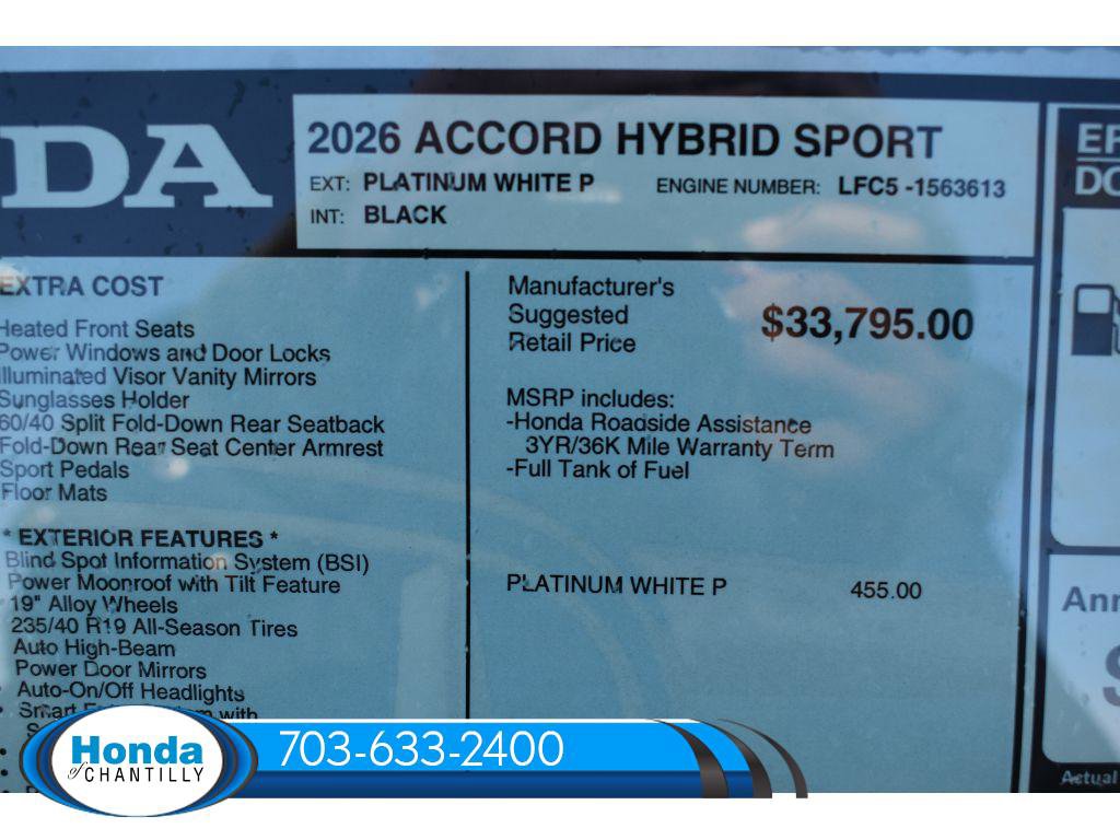 New 2026 Honda Accord Hybrid Sport-L image 38