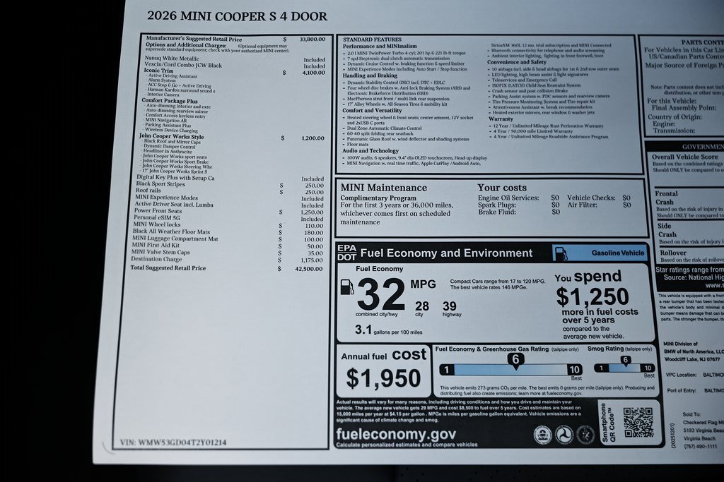 New 2026 MINI Cooper S image 39