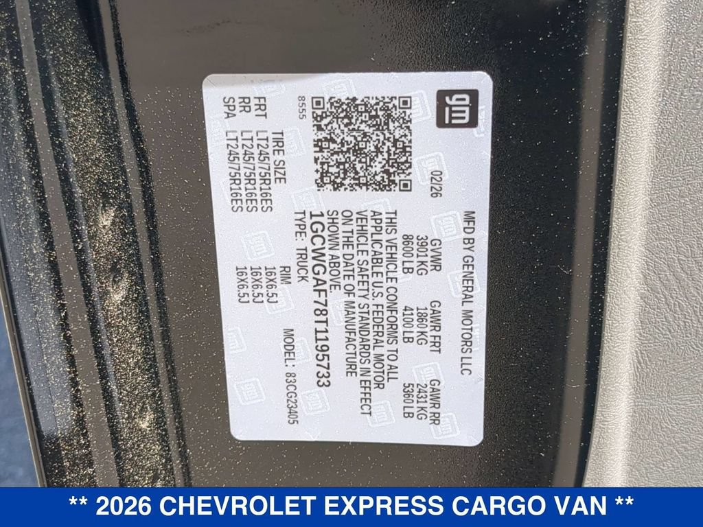 New 2026 Chevrolet Express 2500 w/ Driver Convenience Package RWD image 22