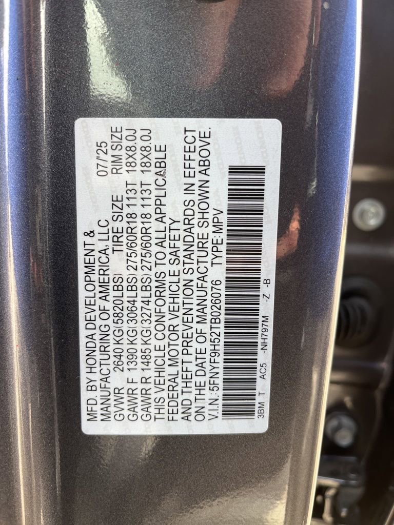 Certified 2026 Honda Passport TrailSport image 10