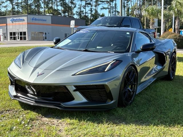 Used 2022 Chevrolet Corvette Stingray Coupe w/ Chrome Exterior Badge Package RWD 360° Tour