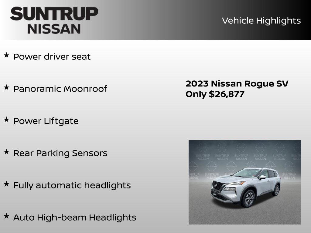 Certified 2023 Nissan Rogue SV w/ SV Premium B Package FWD image 16