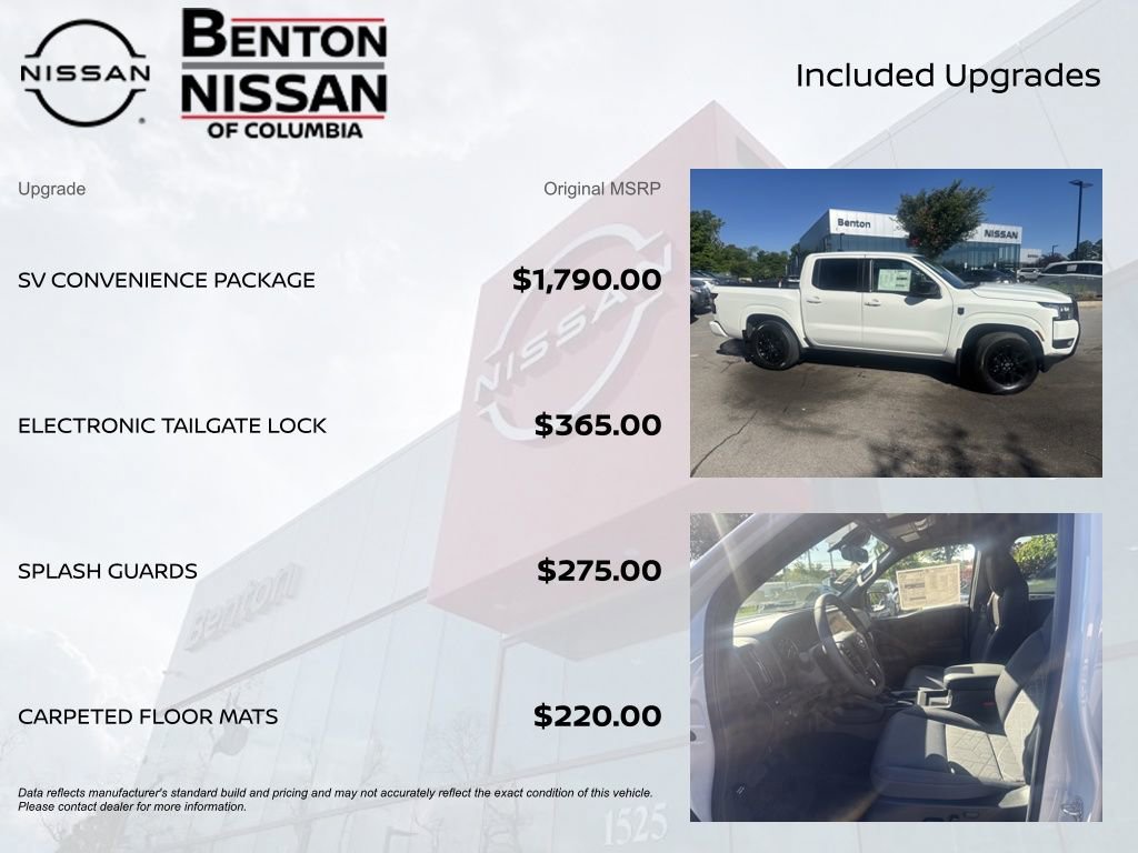 New 2026 Nissan Frontier SV w/ SV Convenience Package RWD image 7