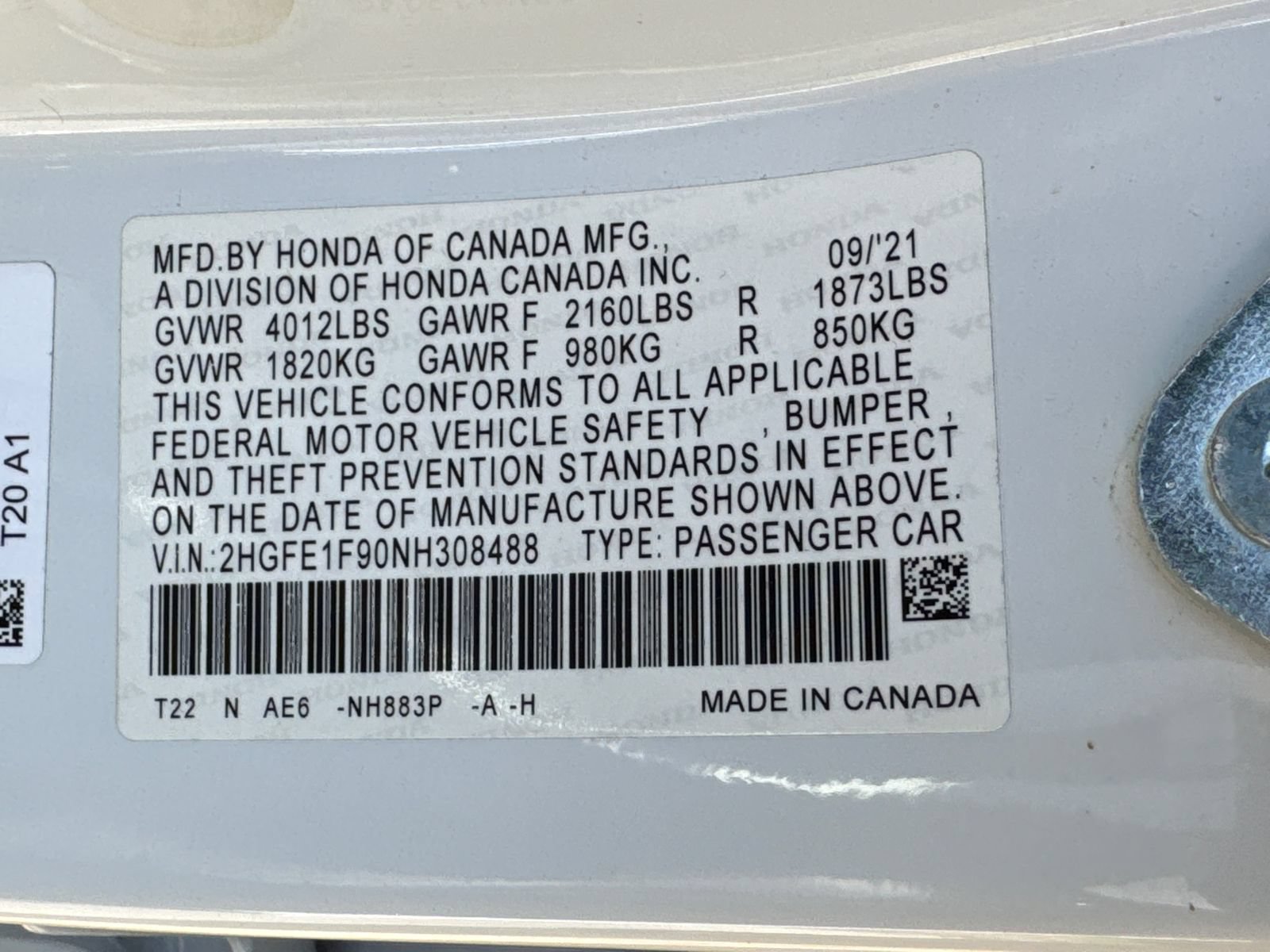 Used 2022 Honda Civic Touring image 31