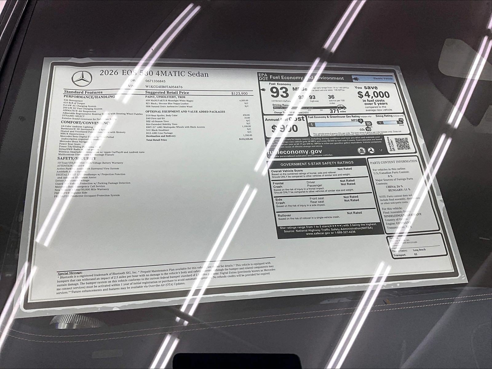 New 2026 Mercedes-Benz EQS 580 4MATIC Sedan image 17