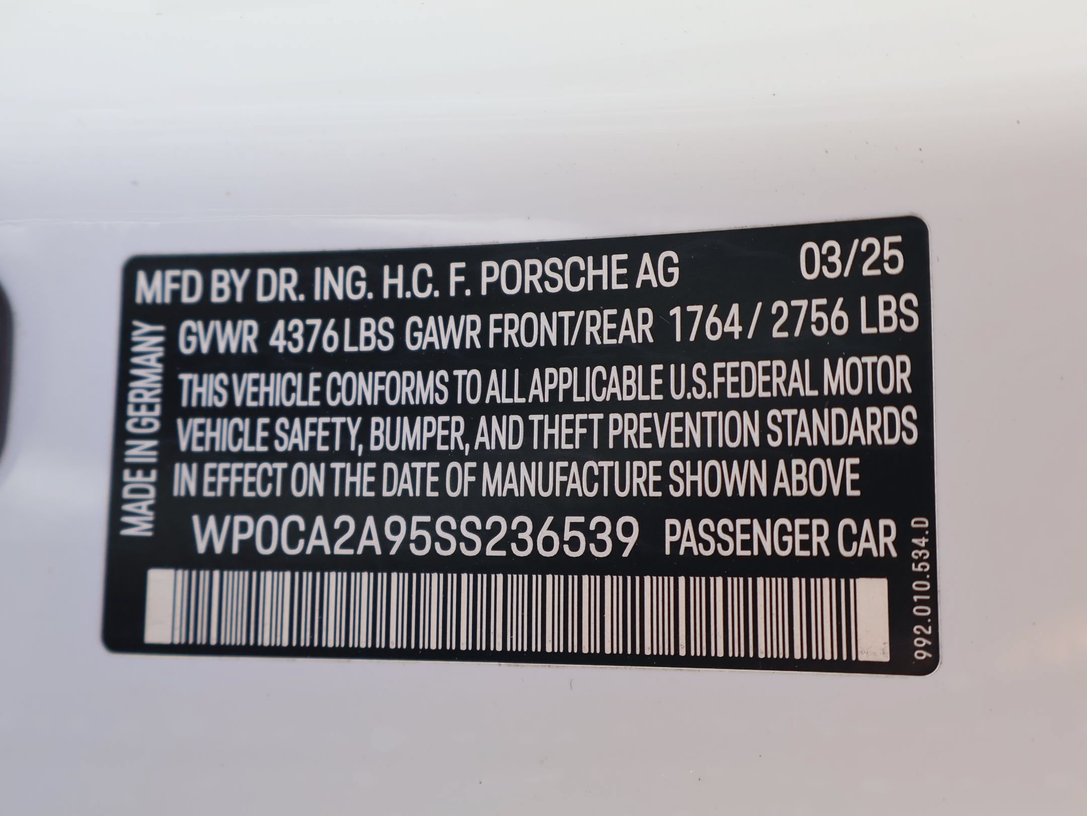 Certified 2025 Porsche 911 Carrera T RWD image 36