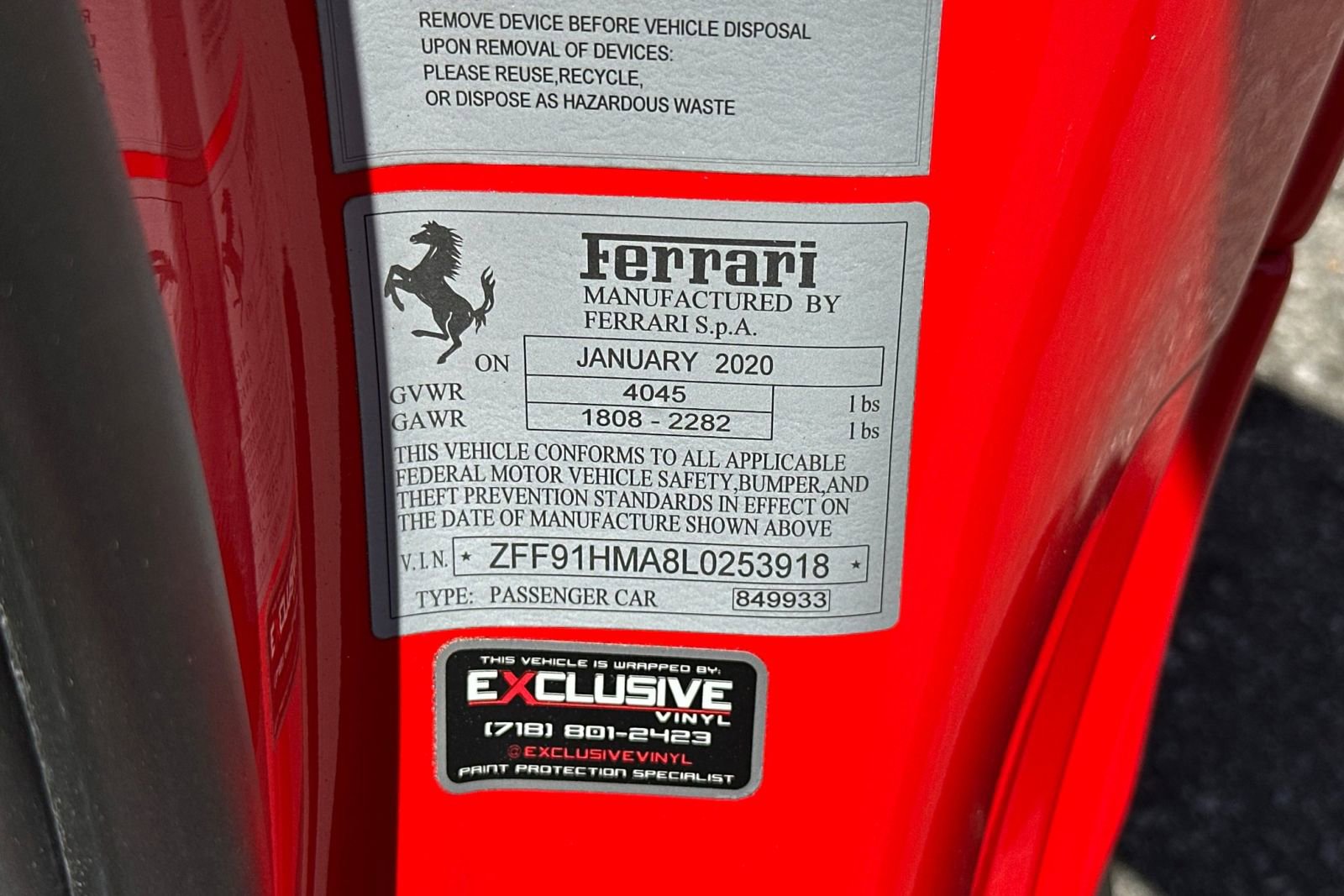 Used 2020 Ferrari 488 Pista Spider RWD image 46