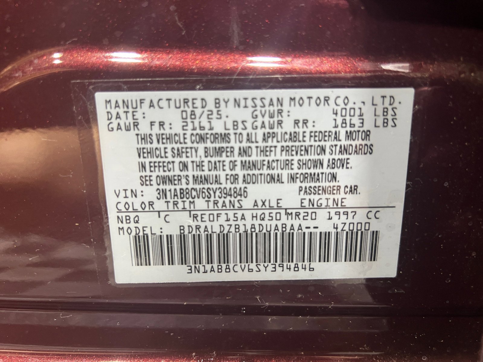 New 2025 Nissan Sentra SV w/ SV Premium Package image 25