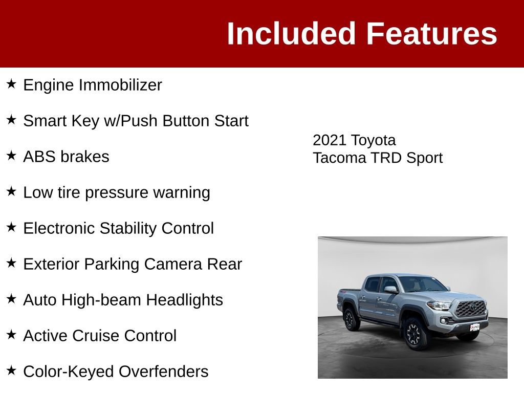 Used 2021 Toyota Tacoma TRD Sport AWD/4WD image 4