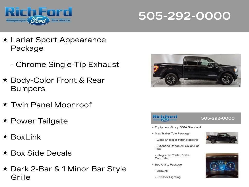 Certified 2023 Ford F150 Lariat w/ Max Trailer Tow Package AWD/4WD image 66