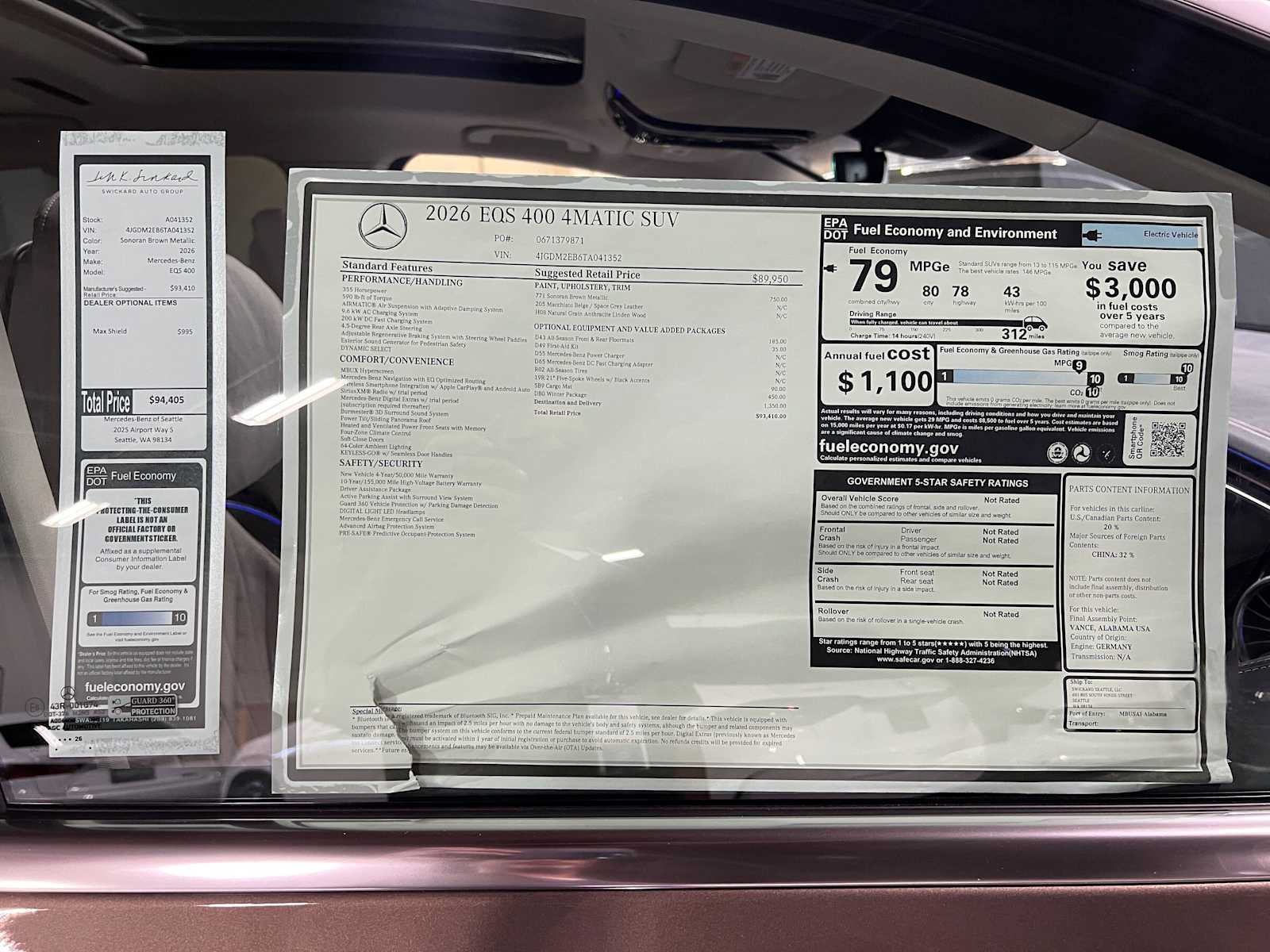 New 2026 Mercedes-Benz EQS 400 4MATIC SUV image 45
