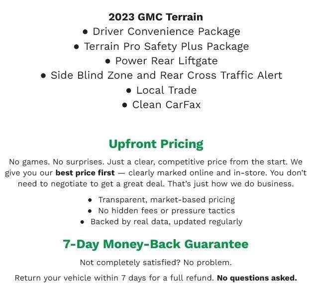Used 2023 GMC Terrain SLE w/ Driver Convenience Package AWD/4WD image 30