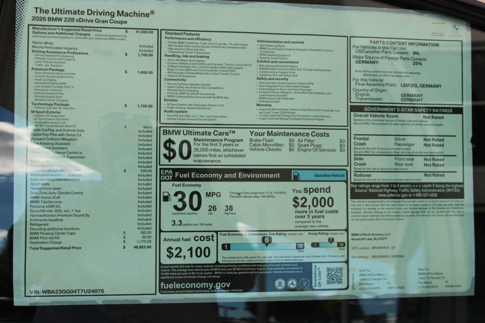 New 2026 BMW 228i xDrive w/ Technology Package image 36