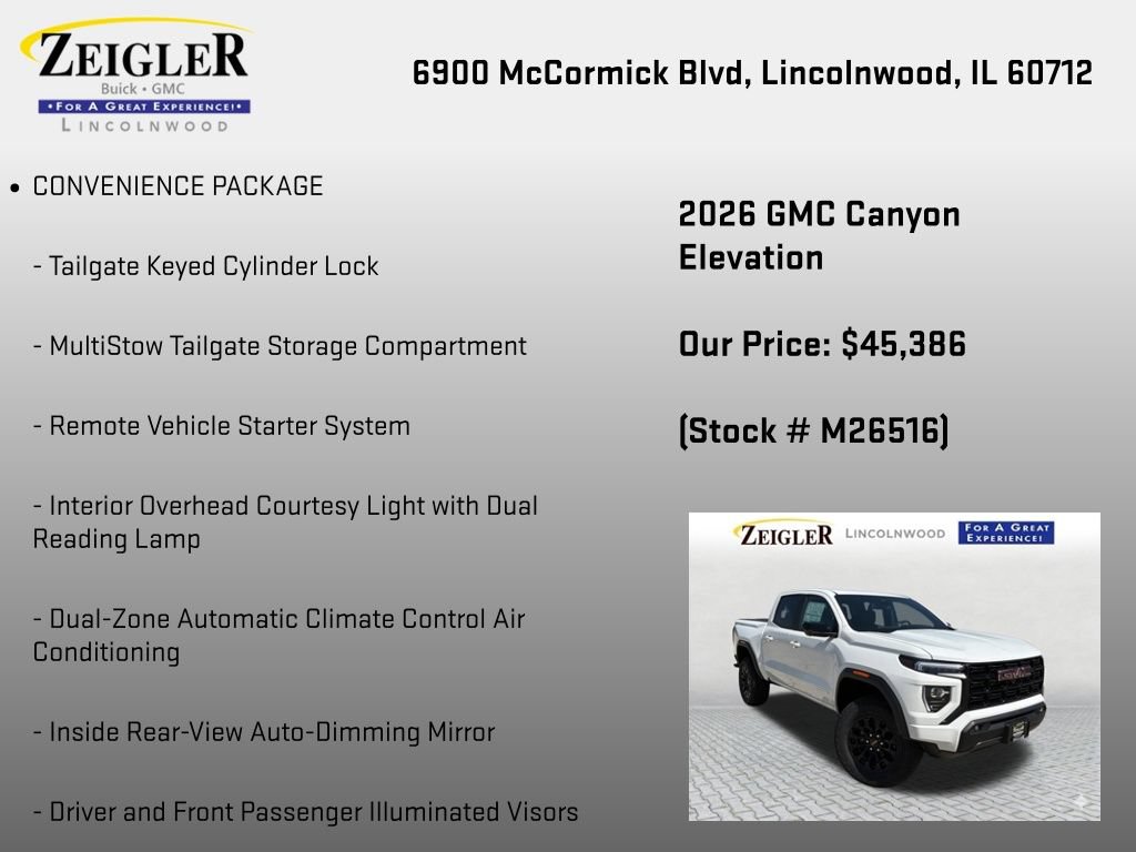 New 2026 GMC Canyon Elevation w/ Convenience Package AWD/4WD image 6