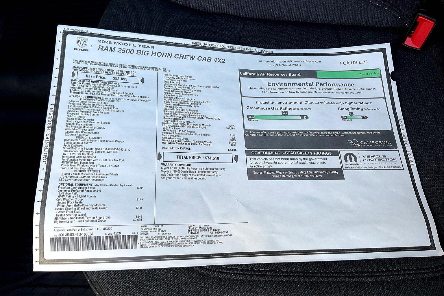 New 2026 RAM 2500 Big Horn image 14