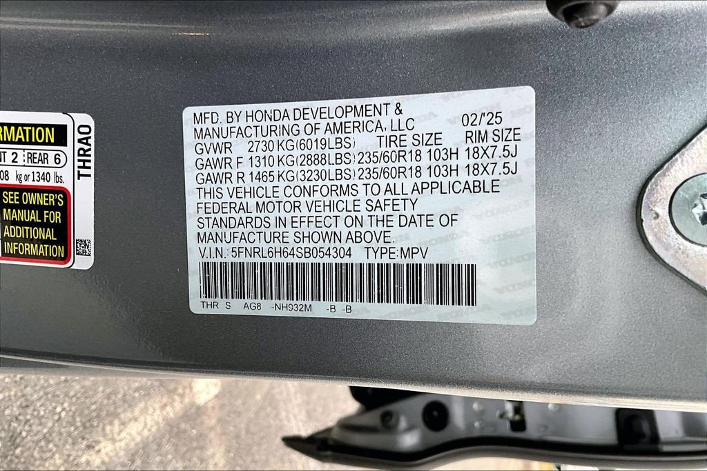 Used 2025 Honda Odyssey EX-L image 16