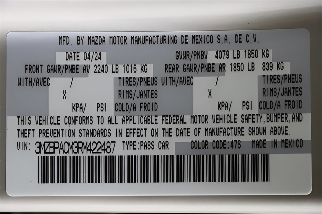 Used 2024 MAZDA MAZDA3 s image 36