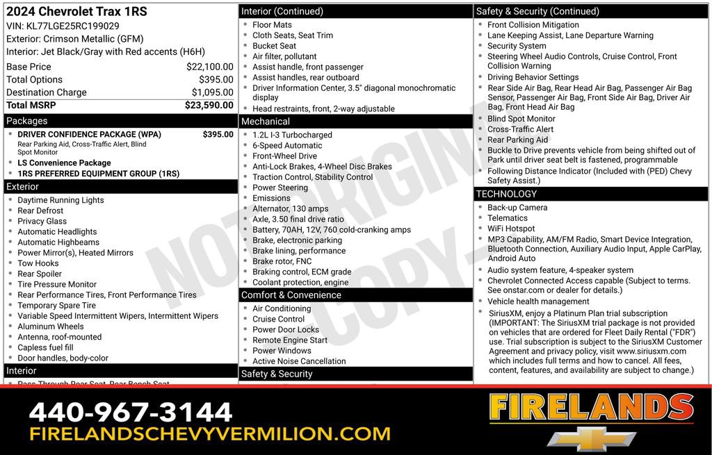 Used 2024 Chevrolet Trax RS w/ Driver Confidence Package image 2