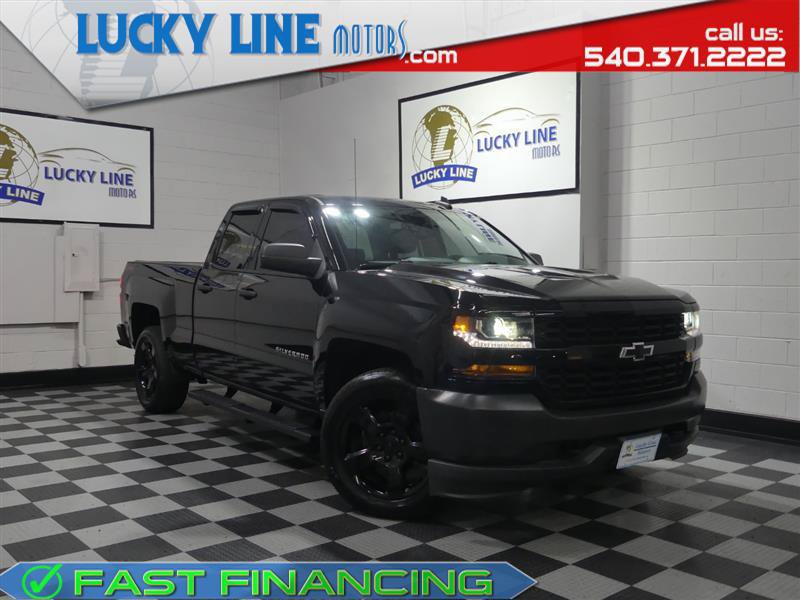 Used 2018 Chevrolet Silverado 1500 W/T w/ Black Out Edition AWD/4WD image 1